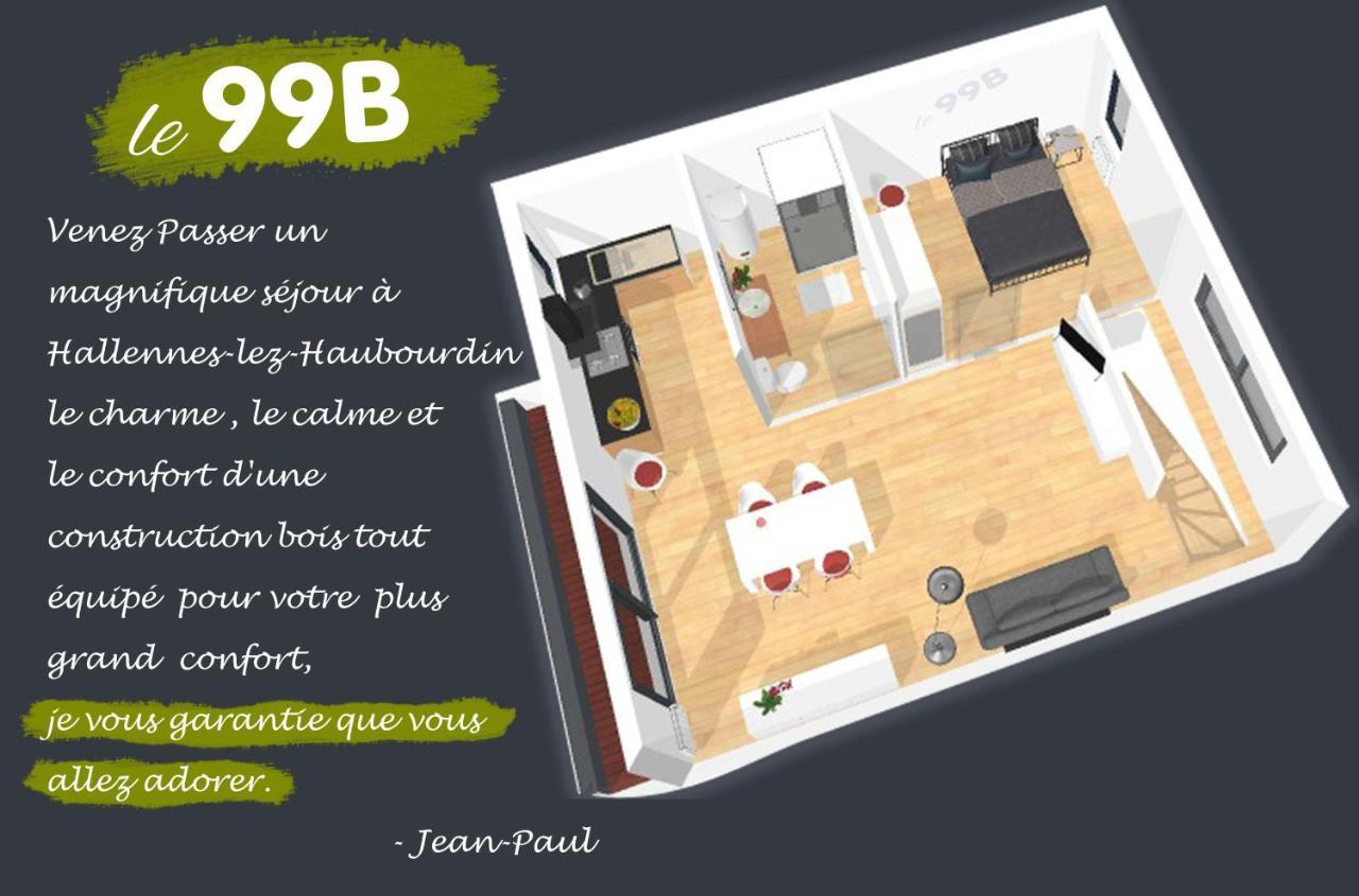 Le 99B Modern Apartment Queen Size Bed Connected Tv Hallennes-lez-Haubourdin Екстериор снимка